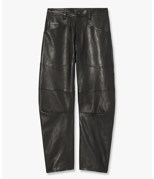 Shon Leather Pants - Black